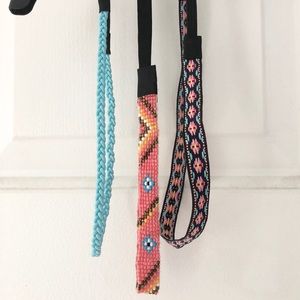 Set Of 3 Accent Headbands